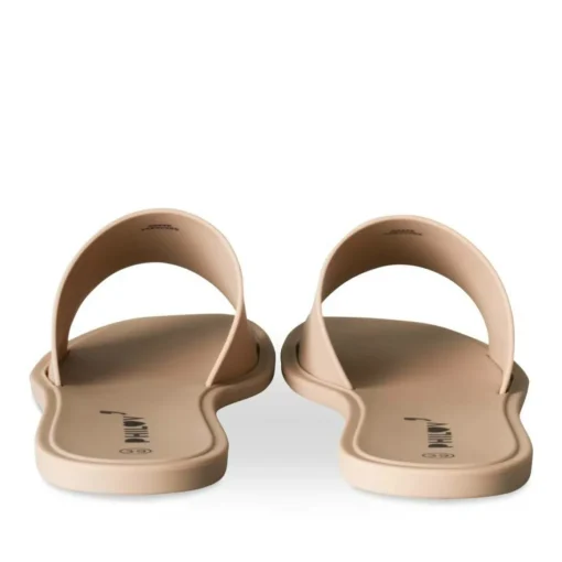 Claquettes BEIGE Femme Motif Uni A Enfiler