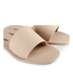 Claquettes BEIGE Femme Motif Uni A Enfiler