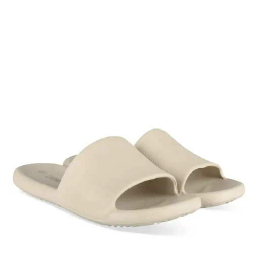 Claquettes BEIGE Homme Motif Uni A Enfiler
