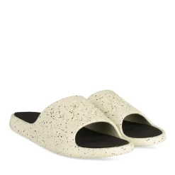 Claquettes BEIGE Homme Motif A Pois A Enfiler
