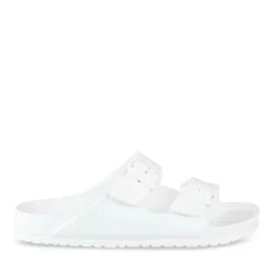 Claquettes BLANC Femme Motif Uni A Enfiler