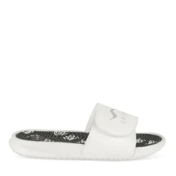Claquettes BLANC Femme Motif Uni A Enfiler