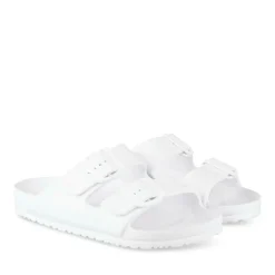 Claquettes BLANC Femme Motif Uni A Enfiler