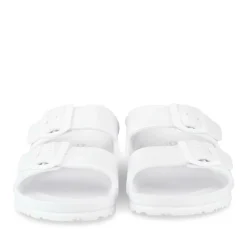 Claquettes BLANC Femme Motif Uni A Enfiler