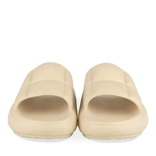 Claquettes BLANC Femme Motif Uni A Enfiler