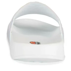 Claquettes BLANC Femme Motif Iridescent A Enfiler
