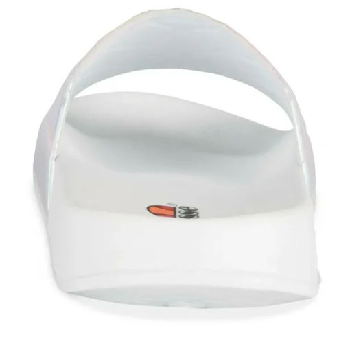 Claquettes BLANC Femme Motif Iridescent A Enfiler