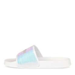 Claquettes BLANC Femme Motif Uni