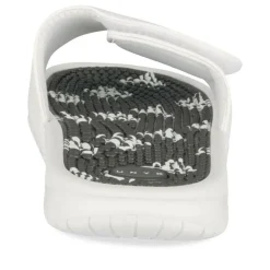 Claquettes BLANC Femme Motif Uni A Enfiler