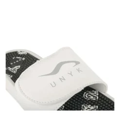 Claquettes BLANC Femme Motif Uni A Enfiler