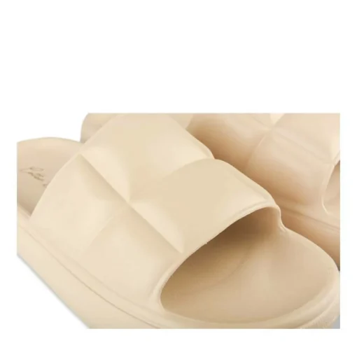 Claquettes BLANC Femme Motif Uni A Enfiler