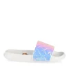 Claquettes BLANC Fille Motif Iridescent A Enfiler