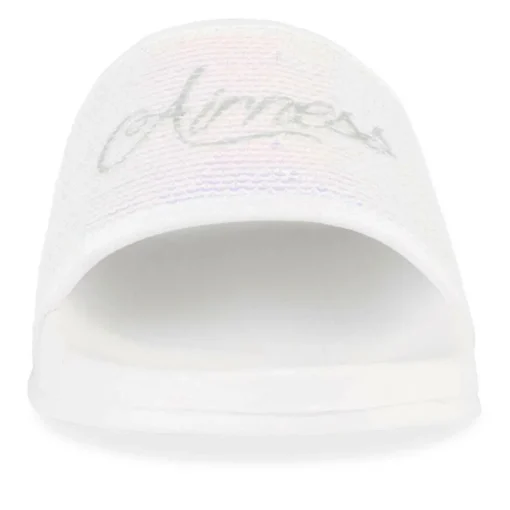Claquettes BLANC Fille Motif Uni A Enfiler