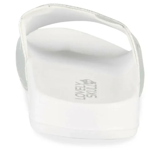 Claquettes BLANC Fille Motif Uni A Enfiler