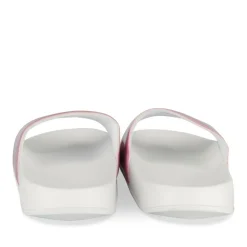 Claquettes BLANC Fille Motif Iridescent A Enfiler