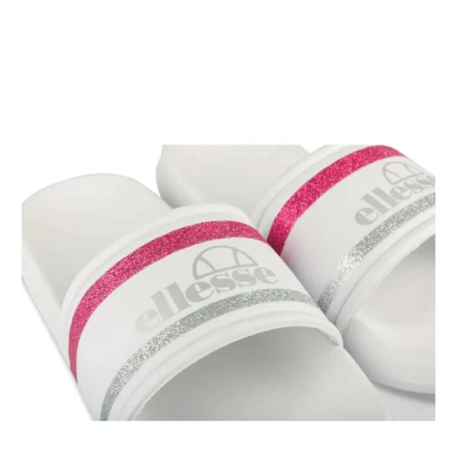 Claquettes BLANC Fille Motif Uni A Enfiler