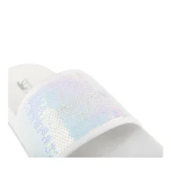 Claquettes BLANC Fille Motif Uni A Enfiler