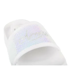 Claquettes BLANC Fille Motif Uni A Enfiler
