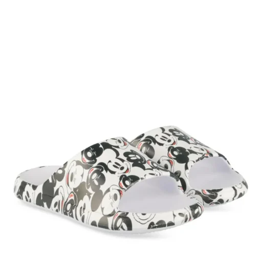 Claquettes BLANC Garçon Motif Uni A Enfiler