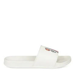 Claquettes BLANC Homme Motif Uni