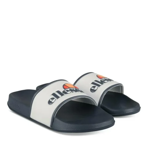 Claquettes BLANC Homme Motif Uni A Enfiler