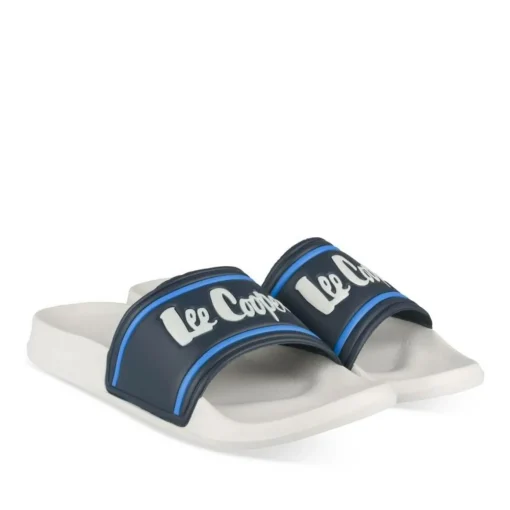 Claquettes BLANC Homme Motif Uni A Enfiler