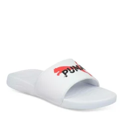 Claquettes BLANC PUMA Popcat 20 Csp