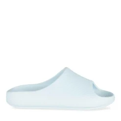 Claquettes BLEU Femme Motif Uni A Enfiler