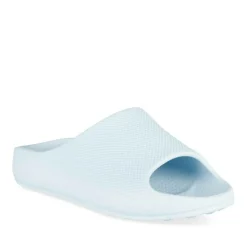 Claquettes BLEU Femme Motif Uni A Enfiler