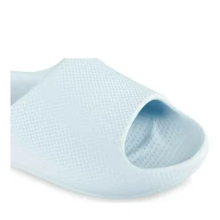 Claquettes BLEU Femme Motif Uni A Enfiler