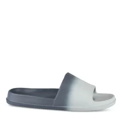Claquettes BLEU Homme Motif Uni A Enfiler