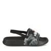 Claquettes GRIS Garçon Motif Camouflage Elastique