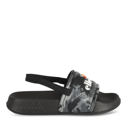 Claquettes GRIS Garçon Motif Camouflage Elastique