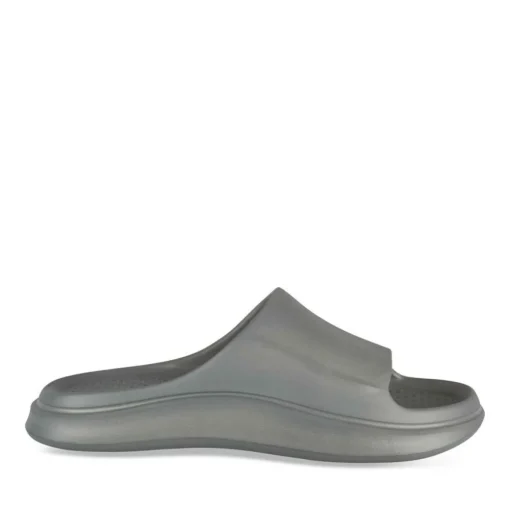 Claquettes GRIS Homme Motif Uni A Enfiler