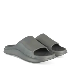 Claquettes GRIS Homme Motif Uni A Enfiler