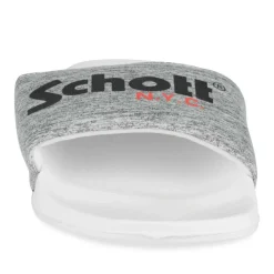 Claquettes GRIS Homme Motif Uni A Enfiler