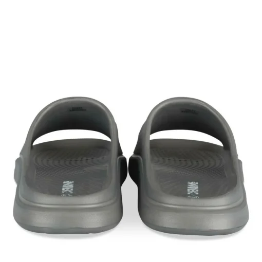 Claquettes GRIS Homme Motif Uni A Enfiler