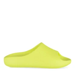 Claquettes JAUNE Femme Motif Uni A Enfiler