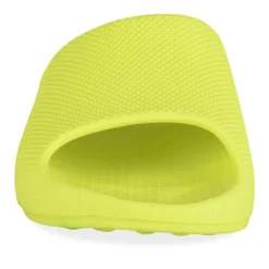 Claquettes JAUNE Femme Motif Uni A Enfiler