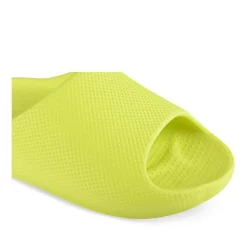 Claquettes JAUNE Femme Motif Uni A Enfiler