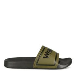 Claquettes KAKI Homme Motif Uni A Enfiler