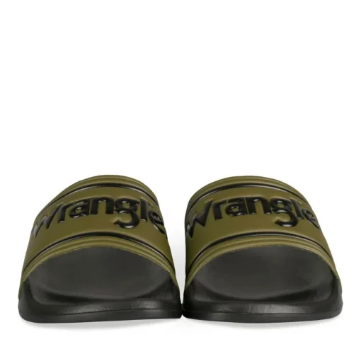 Claquettes KAKI Homme Motif Uni A Enfiler