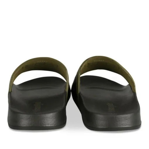 Claquettes KAKI Homme Motif Uni A Enfiler
