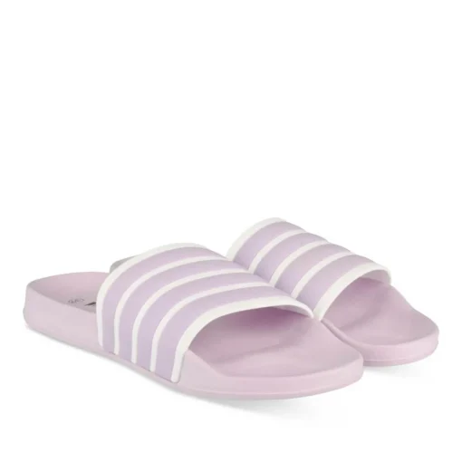 Claquettes LILAS Femme Motif Uni A Enfiler