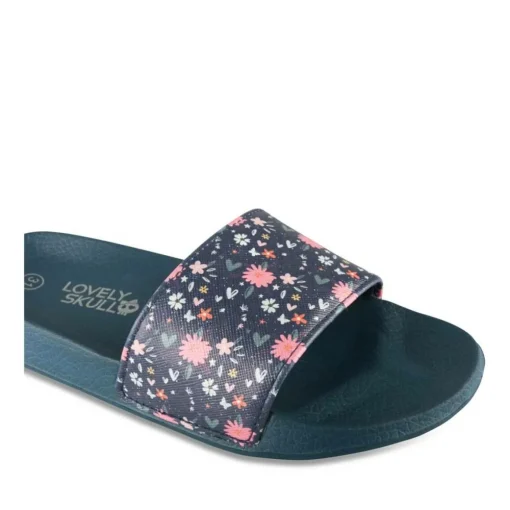 Claquettes MARINE Fille Motif Uni A Enfiler