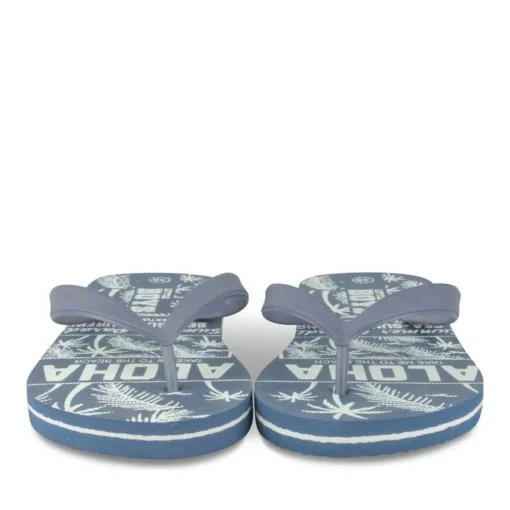 Claquettes MARINE Garçon Motif Tropical A Enfiler
