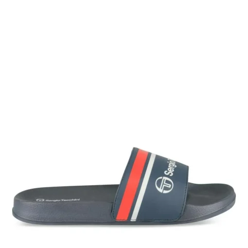Claquettes MARINE Homme Motif Uni A Enfiler