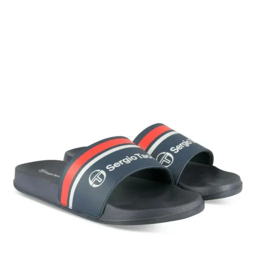 Claquettes MARINE Homme Motif Uni A Enfiler