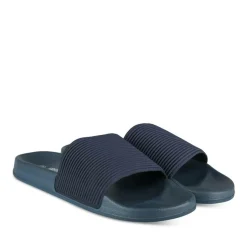 Claquettes MARINE Homme Motif Uni A Enfiler