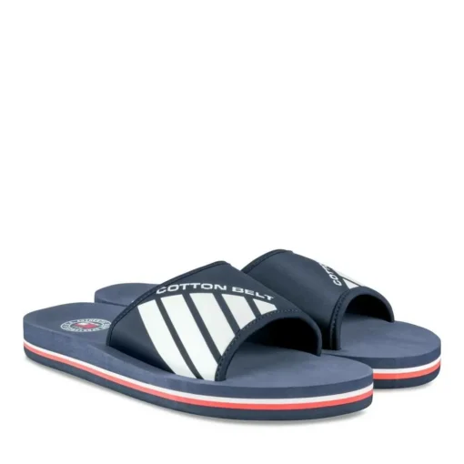 Claquettes MARINE Homme Motif Uni A Enfiler